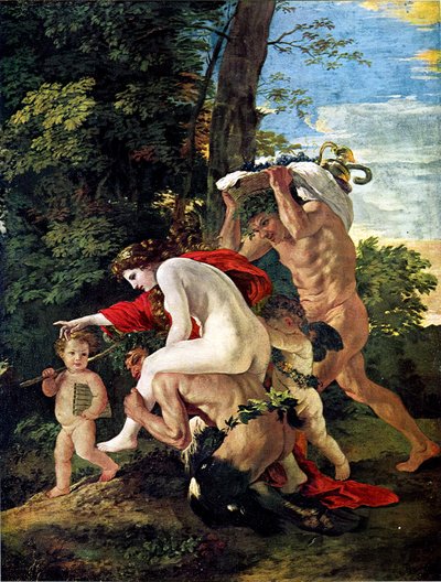 Escena báquica de Nicolas Poussin